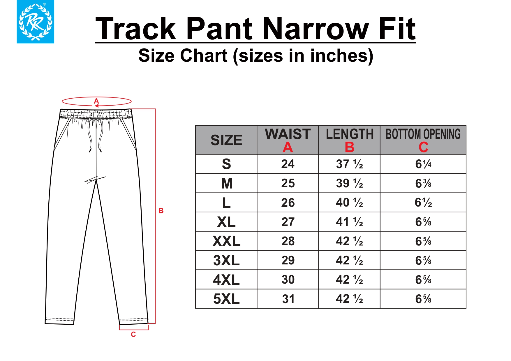 TRACK PANT - NARROW FIT AIR FORCE & RED