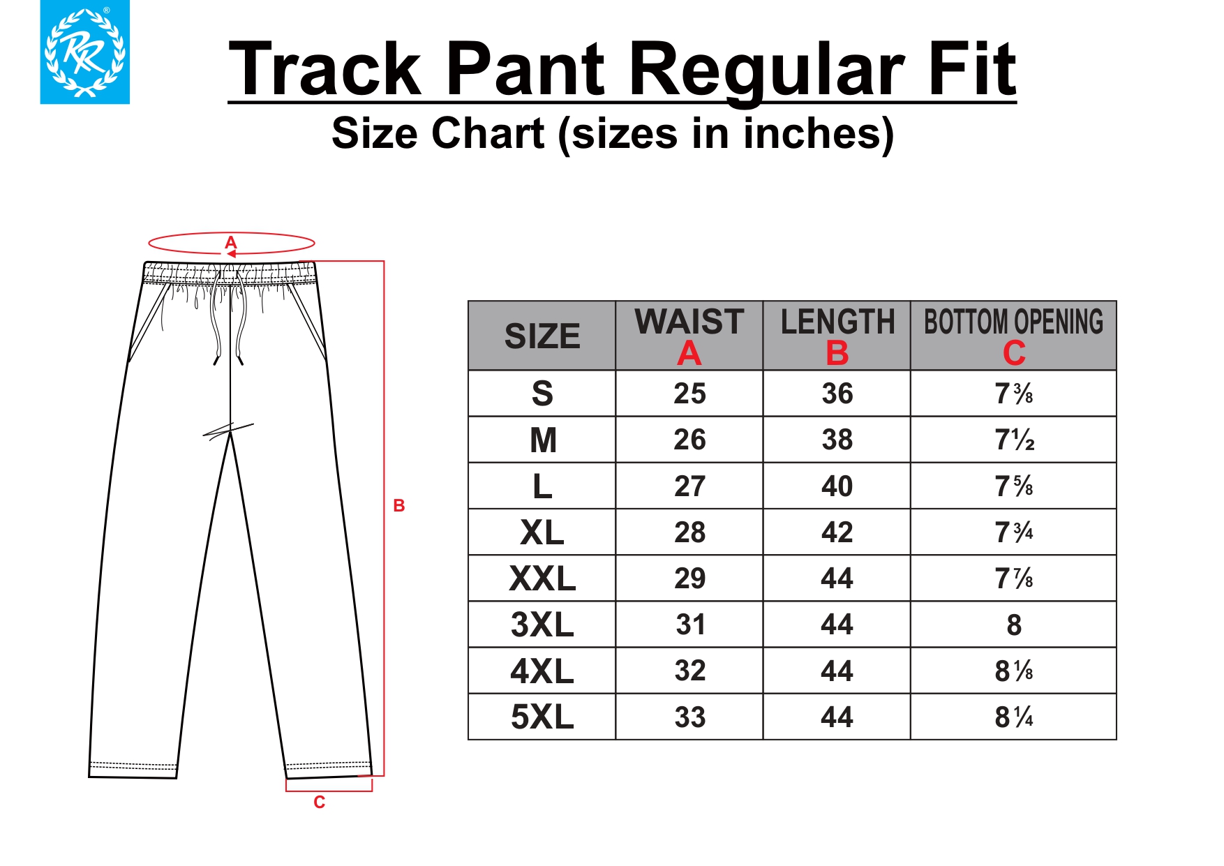 Top more than 88 indian pants size chart best - in.eteachers