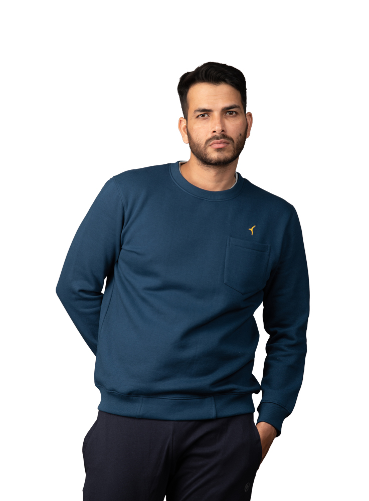 Crew Neck Basic Air Force Sweat Shirt