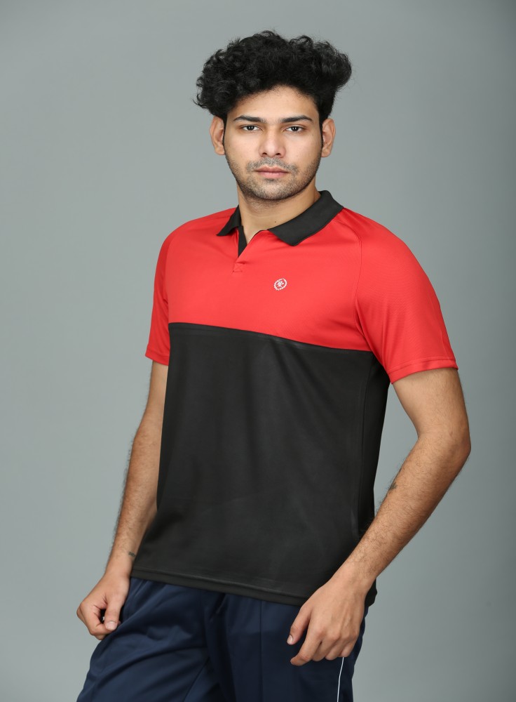 Red and Black Dry Fit T-Shirt
