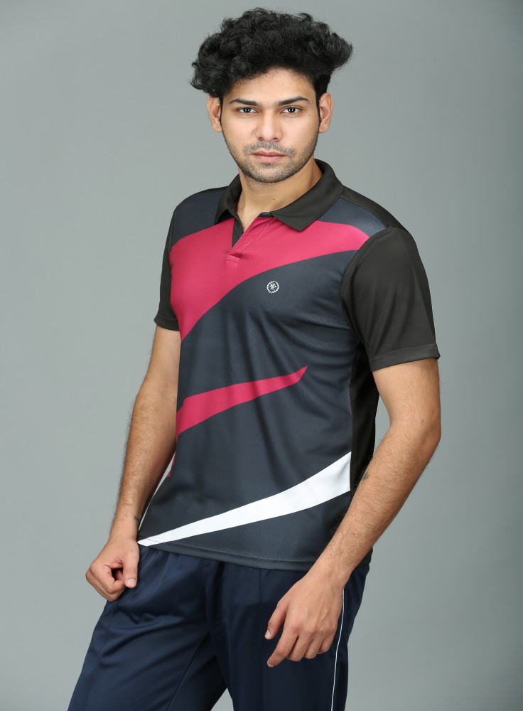 Buy Black Sublimation with Red and White Pattern for Men Online at Best Prices in India - RR Sportswear