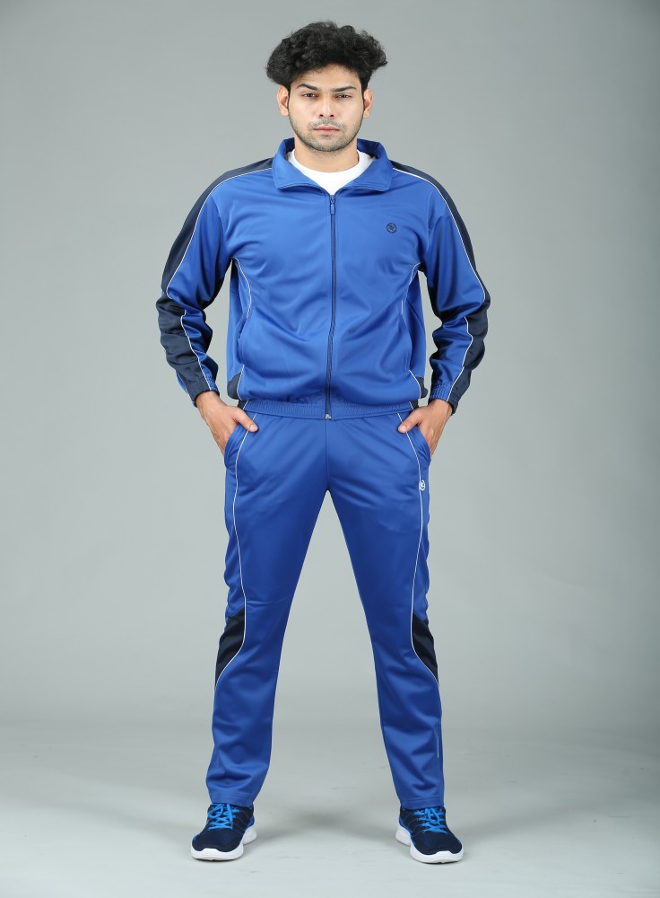 Royal Blue Track Suit with Navy Blue Strip