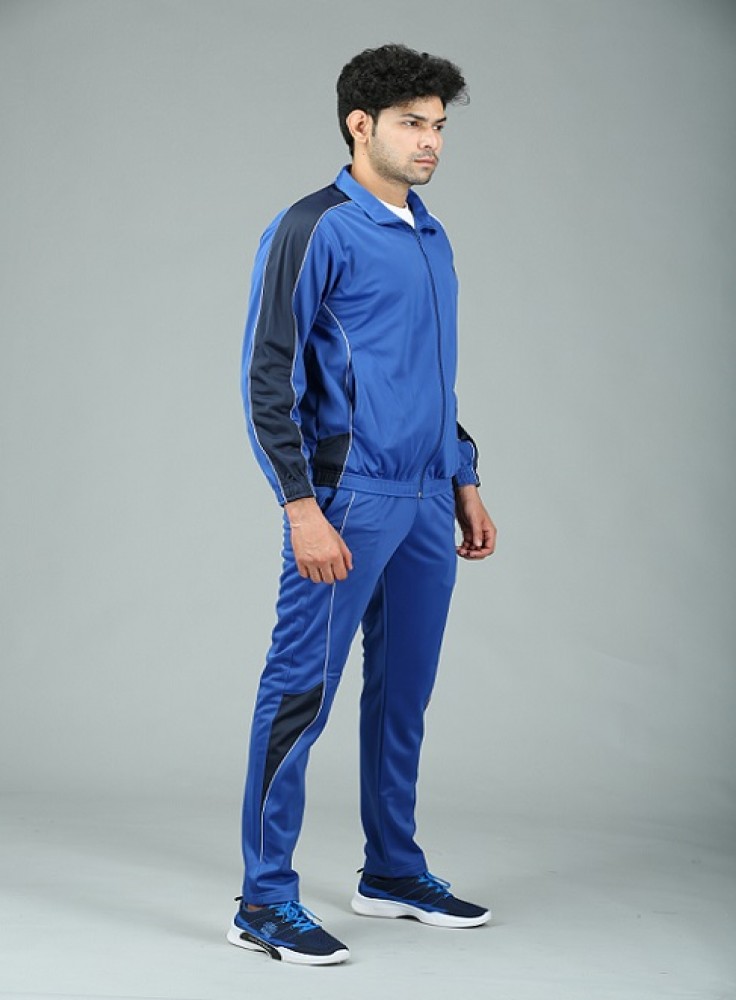 Royal Blue Track Suit with Navy Blue Strip