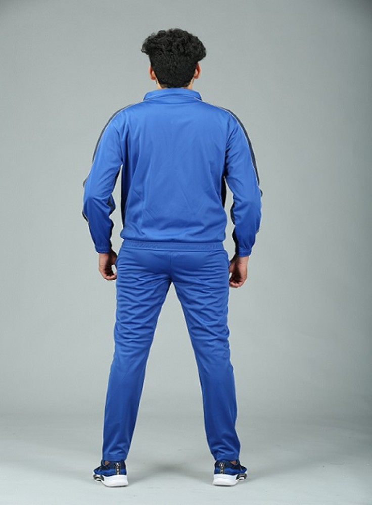 Royal Blue Track Suit with Navy Blue Strip