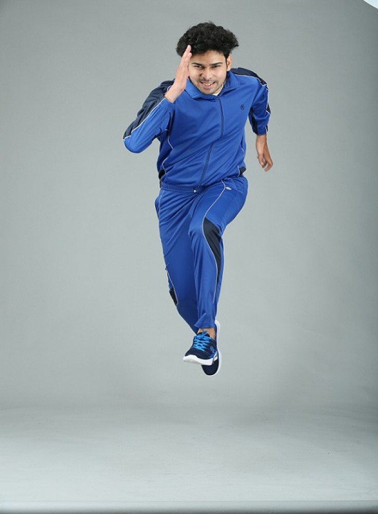 Royal Blue Track Suit with Navy Blue Strip