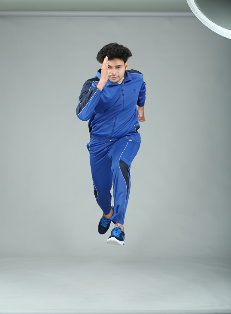 Royal Blue Track Suit with Navy Blue Strip