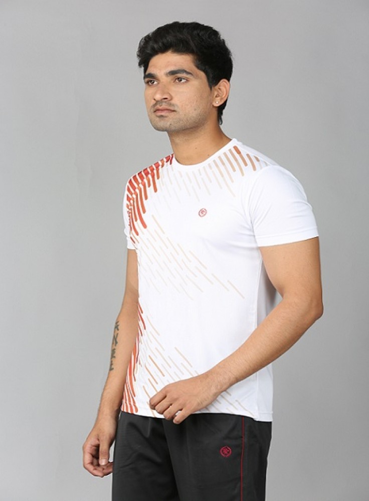 Black Jogging Wear with Snuff Stripped White T-Shirt