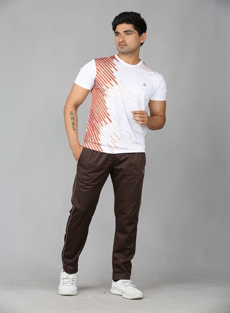 Snuff Jogging Wear with Snuff Stripped White T-Shirt