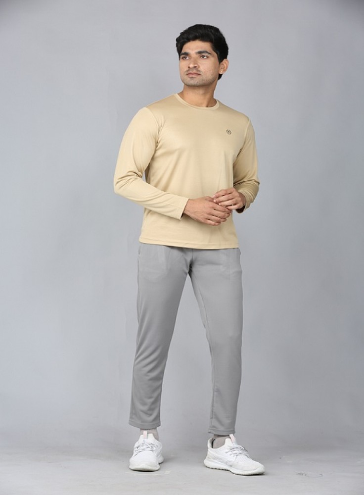 Light Grey Ankle Length Track Pant